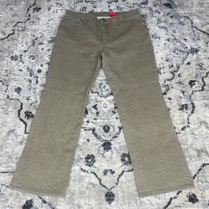 V Cristina Women’s Pants Size 4 Taupe Straight Leg Cotton